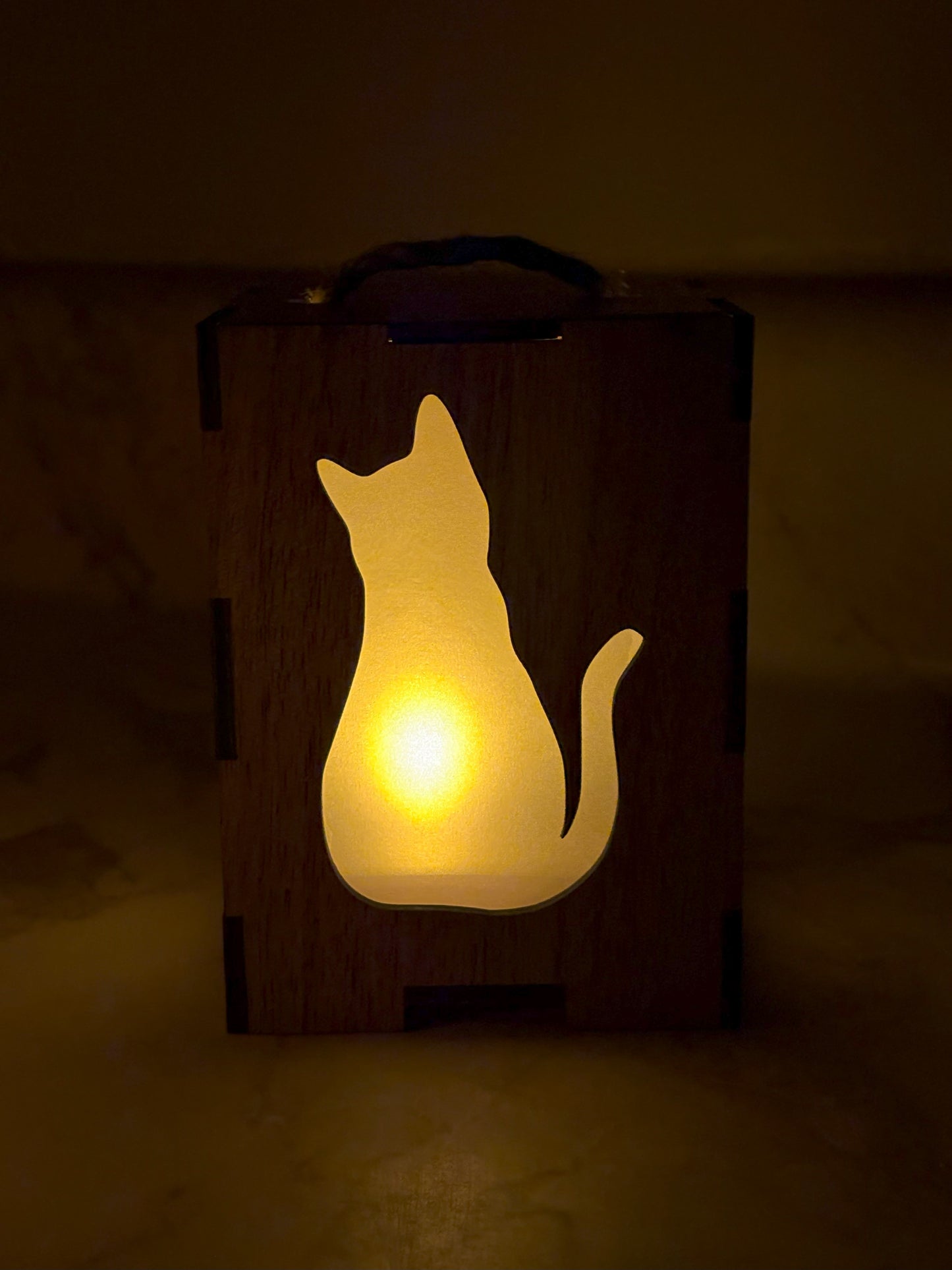 Cat LED Lantern